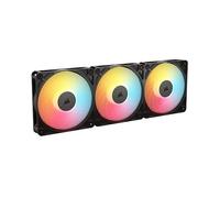 CORSAIR RS120-R Ventole ARGB 5V PWM 120mm Inverse Flow - 3 Pezzi - 8 LED RGB, Rotore Inverso, Alta Pressione Statica, Daisy-Chain, Cuscinetto Magnetico, Modalità Zero RPM - Nero