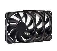 Ventola da 120 mm nero PWM 4pin 12v DC Fan Case for processore CAMPIO COMPRESSIONE ACQUA CREELLO CHOLORE STALLO VOLUME ARIA ALTO ARIA (Blade Color : 3 Fans)