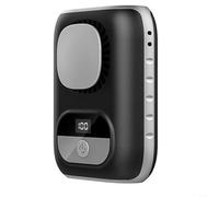 Ventola da esterno da 10500 giri/min, 4000 mAh, 40 ore, da collo/indossabile, con display digitale a 5 velocità, ricarica rapida USB-C, flusso d'aria 14 m/s e raffreddamento a 24 ℃, 30 dB ultra