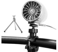 Ventola da scrivania, Mini Ventola di Raffreddamento USB Portatile con treppiede Manubrio for Bici Ventilatore Elettrico Ventola da Ciclismo all'aperto con 4 velocità for Campeggio Equitazione Camera