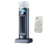Ventola del condizionatore d'aria AC Tower, ventola di raffreddamento ad aria con serbatoio remoto e acqua, silenzio oscillante 6 velocità più fresco, timer 6h, per il garage interno per camper black