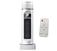 Ventola del condizionatore d'aria AC Tower, ventola di raffreddamento ad aria con serbatoio remoto e acqua, silenzio oscillante 6 velocità più fresco, timer 6h, per il garage interno per camper white