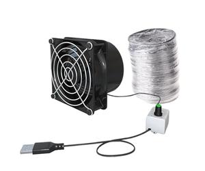 Ventola del condotto USB: modulo ventilatore assiale compatto, dispositivo di movimento 'aria portatile senza installazione, meccanismo di scarico domestico a velocità regolabile | Aree della