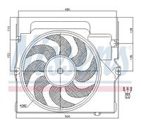 Ventola Del Radiatore Motore Elettrica Nissens per BMW 3er Compatto
