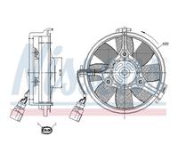 Nissens Ventola radiatore 85547 per Audi A4/A6/A8 Allroad, Skoda Superb, VW Passat (3B6)