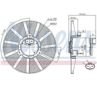 VENTOLA DEL RADIATORE NISSENS PER VW AUDI SEAT SKODA NIS85720