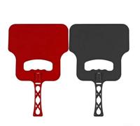 Ventola di avviamento a carbone, 2 pezzi, ventilatore manuale per barbecue, per grigliare, flusso d'aria ad alta pressione per accendere bricchette, aiuto rapido per falò, leggero, 32 x 21 cm