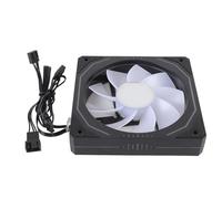 Ventola di Custodia per PC PWM Argb 120 Mm, Ventola di Raffreddamento a PC Leggero a LED, Design a 9 Lama, 800-1800 Giri/min, Doppio Controllo a 4 Pin/3-pin, Cuscinetti (Lame