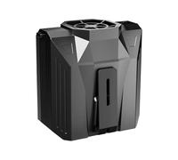 Ventola di dimensioni, ventilatore portatile, ventilatore da collo, portatile, 4000mAh, regolazione del flusso d'aria a 4 stadi, ventilatore da collo ricaricabile USB forte vento, piccolo ventilatore