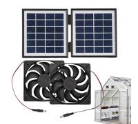 Ventola di estrazione solare - Ventola di estrazione solare per pollaio, impermeabile, 10 W, circolatore d'aria ad alta velocità, per casette di cane, serre, pollai e canili
