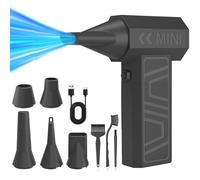 Ventola di polvere elettrica Compressed Air Duster 105.000 giri/min, ricaricabile spray ad aria compressa con batteria da 6000 mAh, 4 marce Power Air Duster Mini ventilatore per PC pulizia aria