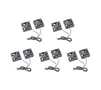 Ventola di Raffreddamento 8025 Doppia USB 5V 8x8cm Ad Alte Prestazioni Per Computer Desktop E Dispositivi Elettronici Console di Gioco Coolers