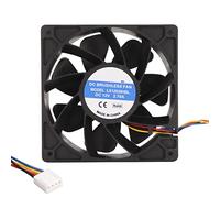 Ventola di Raffreddamento A 4 Pin da 120 Mm X 120 Mm X 38 Mm, Ventola per Case del Computer da 6000 Giri/min DC 12 V 2,7 A, Ventola per Case di Raffreddamento PWM Senza Spazzole