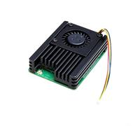 Ventola di raffreddamento a basso rumore per Raspberry Pi Compute e CM4, dissipatore di calore in alluminio per scheda IO, dispositivo di raffreddamento compatto