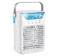 Ventola di raffreddamento ad aria personale, ventola di raffreddamento da scrivania con serbatoio d'acqua, dispositivo di raffreddamento silenzioso per l'estate con 3 velocità per uffici, campeggio