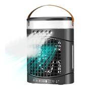 Ventola di raffreddamento ad aria personale, ventola per condizionatore portatile, raffreddamento evaporativo per condizionatore d'aria, ricarica USB, 3 velocità del, ventilatori