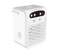 Ventola di raffreddamento ad aria portatile 3 velocità silenziosa nebulizzazione USB ricaricabile ventola di raffreddamento con luce LED per camera da letto ufficio scrivania casa