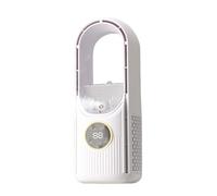 Ventola di raffreddamento ad aria portatile 6 velocità nebbia silenziosa con timer 6H LED USB per camera da letto ufficio scrivania all'aperto velocità regolabile senza lama