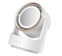 Ventola di raffreddamento ad aria Ventilatore da viaggio Piccola scrivania USB Portatile Viaggio Silenzioso 5 Velocità Regolabile ABS Texture Raffreddamento Esterno