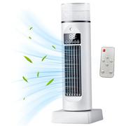 Ventola di raffreddamento ad, ventola del condizionatore d'aria portatile da 34, 5 cm con umidificazione, 6 velocità oscillanti a 120 °, ventole della torre del timer 6H con display a LED per il