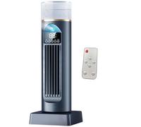 Ventola di raffreddamento ad, ventola della torre di 2 in 1 6 in 1 con umidificazione, 120 ° oscillante, timer 6H, silenzio, condizionatore d'aria portatile display a LED con remoto per il sog
