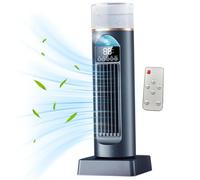 Ventola di raffreddamento ad, ventola della torre di 2 in 1 6 in 1 con umidificazione, 120 ° oscillante, timer 6H, silenzio, condizionatore d'aria portatile display a LED con remoto per ufficio