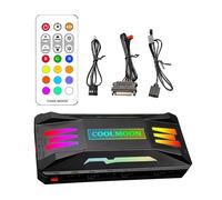 Ventola di raffreddamento Controller RGB musicale, radiatore ARGB a 4 pin PWM 3