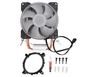 Ventola di raffreddamento CPU - Eccezionale equilibrio tra silenzio e raffreddamento, doppi tubi in rame, design silenzioso, effetto di illuminazione