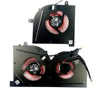 Ventola di raffreddamento CPU + GPU per MSI GS63 GS63VR 6RF 6RF-001US 7RF 7RF-212UK GS73 GS73VR 6RF 6RF-005CA 7RF 7RE-004CN 7RG 7RG-026RU 7RG-039NL MS-16K2 MS-17B 7B1 BSS. 5005HS-U2F1 BS5005HS-U2L1.