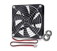 Ventola di raffreddamento da 140 mm, dimensioni: 140 x 25 mm, doppio cuscinetto a sfera, senza spazzola, CC 12 V, 121,4 CFM, flusso d'aria elevato