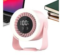 Ventola di raffreddamento da scrivania, 10 velocità, silenziosa, ad alta efficienza energetica, ricaricabile tramite USB, per studenti, adulti, giovani, lavoro, campeggio, appartamento
