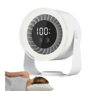 Ventola di raffreddamento da scrivania, senza lama, mini circolatore d'aria personale ricaricabile tramite USB da 3600 mAh, per uso in ufficio, ventola oscillante compatta per computer portatile da