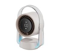 Ventola di raffreddamento da tavolo 100Levels Velocità regolabile Rotazione Automatica Ampi Angoli Silenzioso Funzionamento Integra In Ambienti Blu Luce Oscillante USB Ventilatore da scrivania