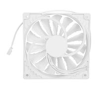 Ventola di Raffreddamento del Computer, Ventola del Telaio Elevato Volume d'Aria Radiatore di Scarico Silenzioso 15 Lame Ventola Silenziosa di Raffreddamento del Computer a 4 Pin (Bianco 4PIN)