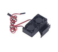 Ventola di raffreddamento del motore, macchina per calore del motore RC Auto, dissipatore di calore Velocità più elevata di calore, leggero e forte, per il dissipatore di calore (Negro)