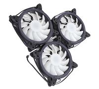 Ventola di Raffreddamento del Telaio del Computer, 3PCS 6Pin 120MM Ventola di Raffreddamento della Luce RGB con Muto Regolabile Materiale di Alta Qualità ABS Ventola di Raffreddamento a Dissipazione R