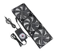 Ventola di raffreddamento for PC server da 120 mm, 3000 giri/min, con controller, doppia tensione 12 V/220 V, radiatore for chassis di workstation for mining BTC per interni(3 Fan)