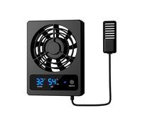 Ventola di Raffreddamento Intelligente per Acquario per Rettili con Display un LED Ventola di Ventilazione con Vento Forte Ventola Raffreddamento un