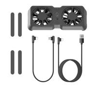 Ventola di raffreddamento magnetica per Steam Deck, ROG Ally X e Legion Go - 6000 giri/min, doppia ventola da 45 mm, flusso d’aria 10-16 CFM, 3 velocità, portatile