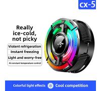 Ventola di raffreddamento magnetica per telefono CX15 - Radiatore di raffreddamento portatile per smartphone da gioco, accessori mobili PUBG, clip per dissipatore di calore