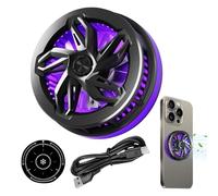 Ventola di Raffreddamento Magnetica per Telefono - Radiatore a Semiconduttore Portatile Universale per Smartphone da 62x62x26mm, Dispositivo di Raffreddamento a Basso Rumore per Tablet Telefoni da Gio