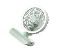 Ventola di raffreddamento multifunzione Montabile a Parete Potente Ventola ABS Texture 5 Velocità Adatto per Viaggi Ufficio e Uso Interno Scrivania Con Batteria Ricaricabile USB