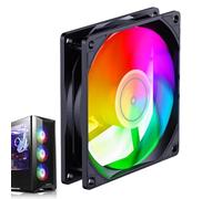 Ventola di raffreddamento per alloggiamento Argb, ventola RGB per PC | Ventola ARGB a 9 fogli | Tecnologia Argb a 4 pin, dissipazione del calore efficiente, per alloggiamento ord