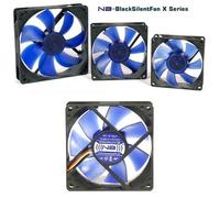 Ventola di raffreddamento per alloggiamento Black Silent Fan X1 80 mm Bulk