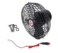 Ventola di raffreddamento per auto da 12 V 24 V con tecnologia di riduzione del rumore per guida lunga in auto e ventola per auto in acciaio inox ad alta resistenza da 8 pollici