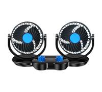 Ventola di raffreddamento per auto USB - PP Head Portable Vent Build | Testa Ventilatore per veicolo a 3 velocità, funzionamento silenzioso, comfort sul sedile posteriore | Circolatore d'aria per