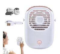 Ventola di raffreddamento per il collo, silenziosa, ricaricabile, portatile, piccola ventola di raffreddamento USB, per bambini, uomini, donne, campeggio, escursionismo, arrampicata, pesca, picnic