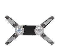 Ventola di raffreddamento per laptop, pad di raffreddamento per laptop con luce blu LED portatile pieghevole alimentato tramite USB per notebook per laptop per computer
