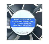 Ventola di Raffreddamento per Server SAA12038B2H, AC 220V 20W 0.12A, 120x120x38mm, Design Efficiente A 2 Fili.