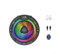 Ventola di raffreddamento per smartphone a semiconduttore, per iPhone, Android, per videogiochi e streaming live (nero)